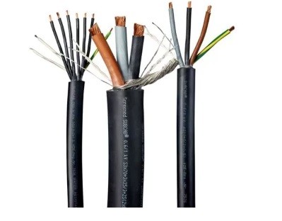 Flygt - Xylem Brand 3x1.5mm +3x1.5/3 + S(2x0.5) Chlorinated Polyethylene Rubber insulated flexible cable Type SOW  Power cores; high density ethylen